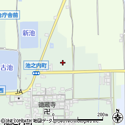 奈良県大和郡山市池之内町448周辺の地図