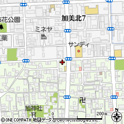 平野消防署加美正覚寺出張所周辺の地図