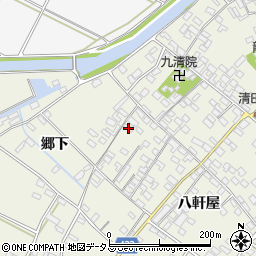 愛知県田原市中山町八軒屋71周辺の地図