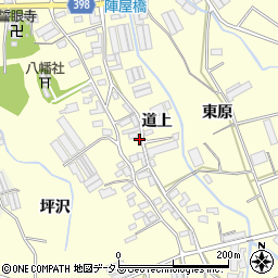 愛知県田原市八王子町道上82周辺の地図