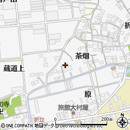 愛知県田原市折立町茶畑8周辺の地図