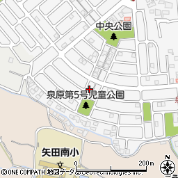 奈良県大和郡山市泉原町28-2周辺の地図