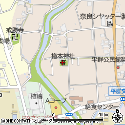 楢本神社周辺の地図