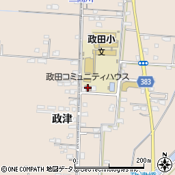 政田コミュニティハウス周辺の地図
