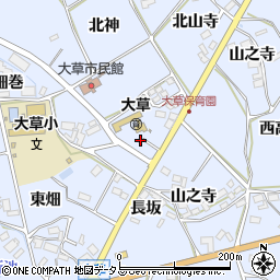 愛知県田原市大草町南左位神54周辺の地図
