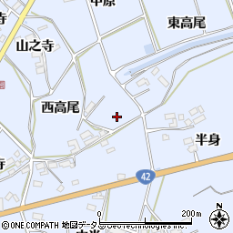 愛知県田原市大草町中原106周辺の地図