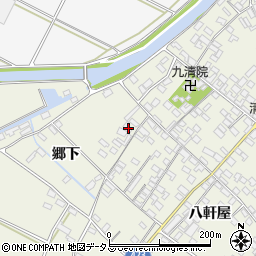 愛知県田原市中山町八軒屋153周辺の地図