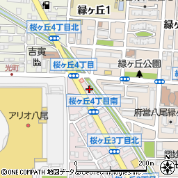 ピザーラ　八尾店周辺の地図
