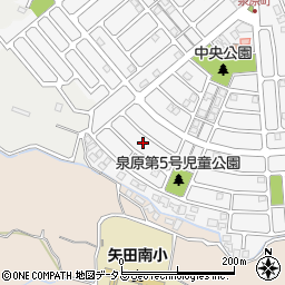 奈良県大和郡山市泉原町32周辺の地図