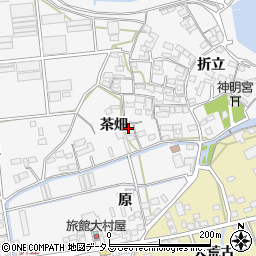愛知県田原市折立町茶畑2周辺の地図