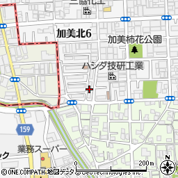 大阪市営加美正覚寺住宅周辺の地図