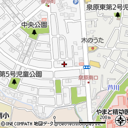 奈良県大和郡山市泉原町8周辺の地図