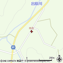 広島県山県郡北広島町木次351周辺の地図