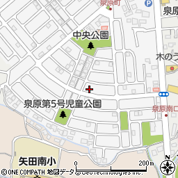 奈良県大和郡山市泉原町20-4周辺の地図