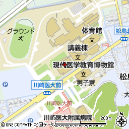 川崎学園　総合体育館周辺の地図