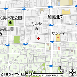 大阪府大阪市平野区加美北7丁目11周辺の地図