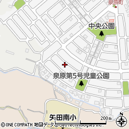 奈良県大和郡山市泉原町32-9周辺の地図