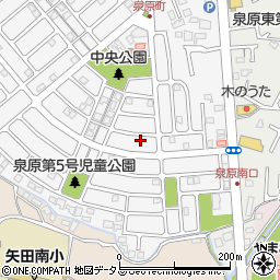 奈良県大和郡山市泉原町20-9周辺の地図