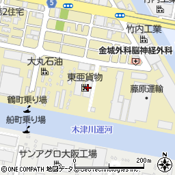 東亜貨物周辺の地図