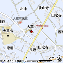 愛知県田原市大草町南左位神58周辺の地図