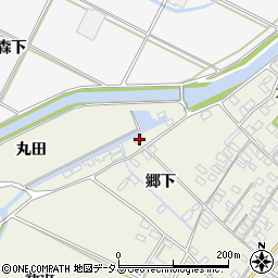 愛知県田原市中山町丸田40周辺の地図