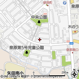 奈良県大和郡山市泉原町20-3周辺の地図