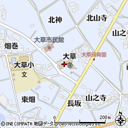 愛知県田原市大草町南左位神61周辺の地図
