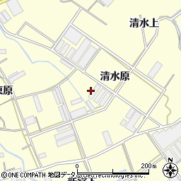 愛知県田原市八王子町清水原周辺の地図