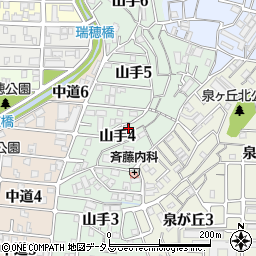 兵庫県神戸市垂水区山手周辺の地図