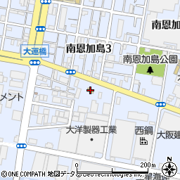 セブンイレブン大阪南恩加島４丁目店周辺の地図