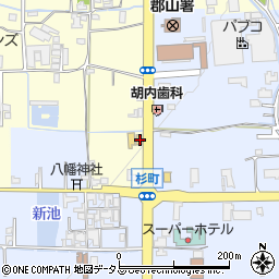 奈良県大和郡山市本庄町266周辺の地図