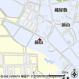 愛知県田原市大草町前山23周辺の地図