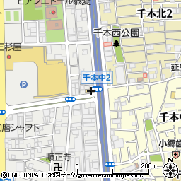 セブンイレブン大阪南津守１丁目店周辺の地図