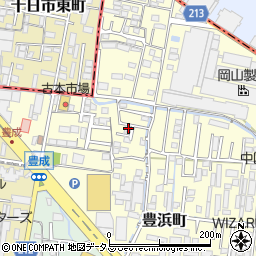岡山県岡山市南区豊浜町2-30周辺の地図