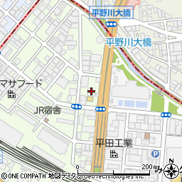 大阪府大阪市平野区平野馬場1丁目5周辺の地図
