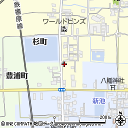 奈良県大和郡山市本庄町241-1周辺の地図