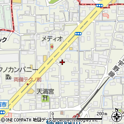フラット７岡山西市店周辺の地図