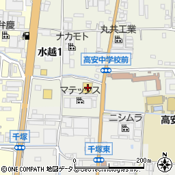 ココカラファイン八尾水越店周辺の地図