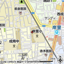 大阪市立岸里小学校周辺の地図