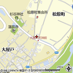 三重県名張市松原町899周辺の地図