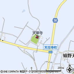天華寺周辺の地図