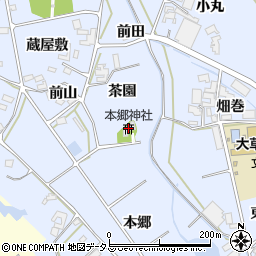 本郷神社周辺の地図