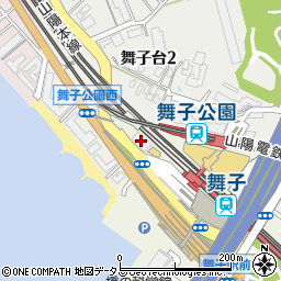 神戸市立舞子駅前自転車駐車場周辺の地図