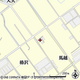 愛知県田原市八王子町馬越周辺の地図