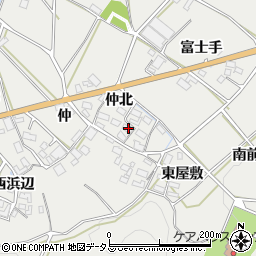 愛知県田原市南神戸町仲北周辺の地図