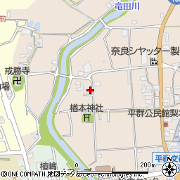 奈良県生駒郡平群町梨本周辺の地図