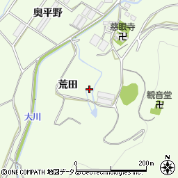 愛知県田原市石神町荒田周辺の地図