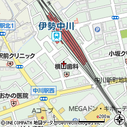 三交の駐ｉｎｇ伊勢中川駅前第２駐車場周辺の地図