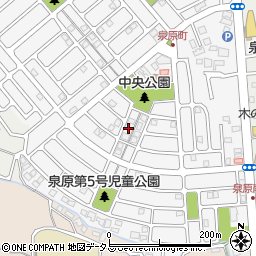 奈良県大和郡山市泉原町24-3周辺の地図