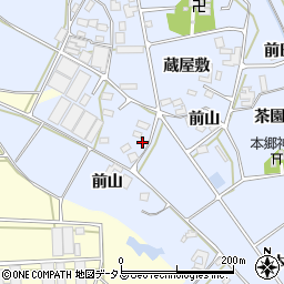 愛知県田原市大草町前山14周辺の地図